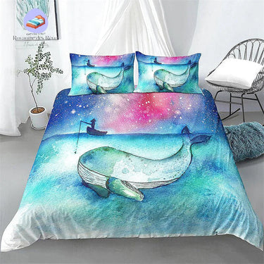 Housse de Couette Baleine Nuit